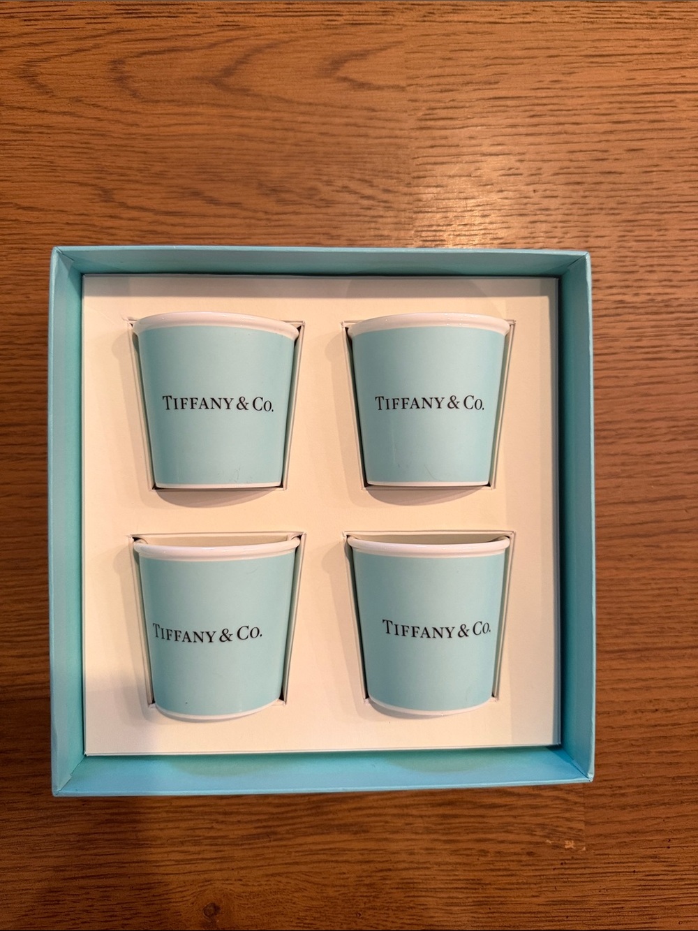 Tiffany & Co. Signature Robin's Egg Blue Disposable Party Cups - Set of 4